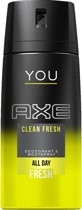 Axe Clean Fresh Deodorant VAPO 150 ml